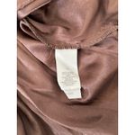 Liz Claiborne  Dress Women's Size 10 Olive Green Brown Striped Midi‎ Career Retro Photo 5