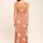 NWT. Lulus All Mine Rusty Rose Floral Print High Photo 1