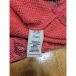 Soft Surroundings Sweater Women's Large Coral Tropical Waffle Knit Popover B84 Photo 2