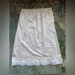Body Chic Vintage white lace trim skirt slip, size medium Photo 5