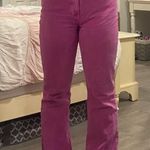 ZARA Women Pink/Raspberry Denim Jeans Photo 9