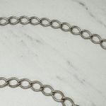 Mother of Pearl Coconut Shell Beaded Chain Belt One Size (OS) Boho ✨ Silver Photo 10