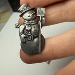 Cherub Angel / Snowman Lot Of 2 Tack Lapel Pin Pewter Tone Christmas Silver Photo 6