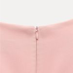 ZARA  Chic Belted Pink Midi Dress Photo 7