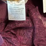 Cinema Etoile Purple Lace Babydoll Slip‎ And Thong Panty Size Small Photo 13