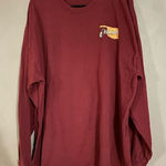 Gildan  Maroon Fall Apples Football Long Sleeve T-shirt Size XXL Photo 0