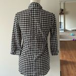 Kardashian Kollection  Blouse Houndstooth Bow Long Sleeve Dark Academia Sz XS Photo 2