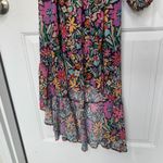 Anthropologie BTFL floral one shoulder‎ long sleeve midi dress small vacation  Photo 2
