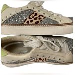 Crown Vintage women’s Size 7 Kalinda silver glitter & cheetah tennis shoes White Photo 0