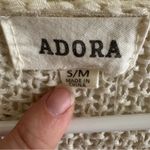 Adora cream open knit open front cardigan size small medium Photo 5