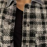 ZARA Denim Tweed Button-Front Jacket Photo 7