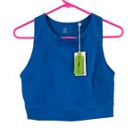 TASC Sculptive Crop Tank Size Large Adventure Blue NWT Pocket Cropped Athletic Photo 3