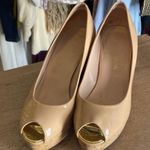 Stuart Weitzman Nude Peep-Toe Heels Photo 0