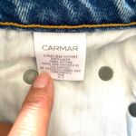 NWT Carmar Colin Half Zip Denim Mini Skirt Cotton Jean Womens Sz 25 Blue Photo 8