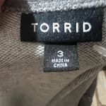 Torrid Women's Plus Size 3 Gray Off Shoulder Sweatshirt Pink Sequin Lips Casual Photo 8