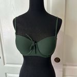 Shade & Shore DARK GREEN BALCONNETTE UNDERWIRE SWIM TOP Photo 1