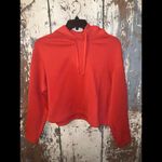 Uniqlo NWOT orange crop hoodie, size Medium Photo 1