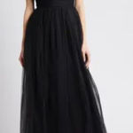 Chelsea 28 Nordstrom Tulle Strapless Black Wednesday Adam’s gown large Photo 0