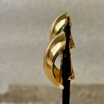 Christian Dior  Signed Gold Demi Dome Clip on Earrings Photo 3