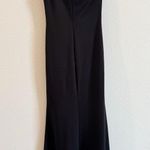 La Femme One Shoulder Black Gown With Side Slit Formal Dress Size 6 Photo 4
