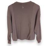 Nike  Yoga Dri-Fit Luxe Cover-Up Shirt Women Long‎ Sleeve Henley Size Medium Knit Photo 2