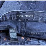 Denim Forum Aritzia black The Yoko Mid thigh short size 28 raw hem high rise Photo 8