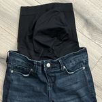 Blanqi Maternity Women’s Skinny Fit Full Belly Panel Jeans | Dark Wash | 0 Size undefined Photo 4