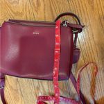 DKNY  Bryant Park -Vegan Leather Top Zip Red Crossbody Handbag Bag Photo 7