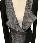 Anne Klein Black and White, Gray Women's Zipper Blazer WORN ONCE Size M Photo 1
