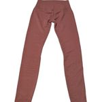 Vuori Bayview Thermal Leggings Rosewood Pink Waffle Knit Womens Small Pink Gym Photo 2