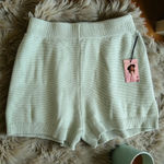 Sincerely Jules  Pistachio Green Knit Cozy Shorts Size XL NEW NWT Photo 0