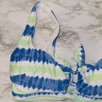 Aerie Blue Green Scoop Bikini Top size medium Photo 1