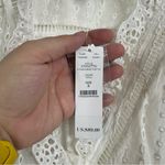 White House | Black Market  NWT White Eyelet Tank Top Size Small Photo 3