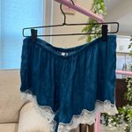 Urban Outfitters  lace cut satin shorts Photo 0
