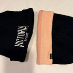 Victoria's Secret  Sport Black and Pink Beanie Set Photo 0