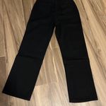 None Black High Rise Jeans with Butterfly Embroidery Photo 6