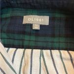DL1961  Blue and Green Plaid Button-Up Shirt Dress Photo 2