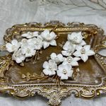 Bridal Earrings White Photo 3