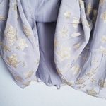 Loft  Shimmer Glitter Star Tiered Long Sleeve Mini Dress Photo 6