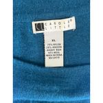 Carole Little Blue Angora Wool Blend Sweater Women’s XL Long Sleeve Boatneck Photo 2