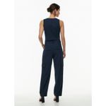 Babaton  Aritzia Deniro Button Up Crepe Vest Navy Size 8 Photo 9