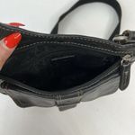 Fossil  Black Leather Crossbody Shoulder Bag Messenger Purse Adjustable Strap Photo 6