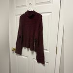 a.n.a  Women's Deep Burgundy Cowl Neck Sweater Size S Photo 6