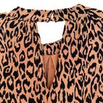 Anthropologie MacKenzie Leopard Print Midi Shift Dress Womens Medium Boho Hippie Photo 7
