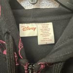 Disney ‎ Women's Size Medium Black and Pink mickey logo Hoodie full zip Photo 2