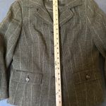 AT Studio Wool Y2K Women’s Brown/Green Blazer Green Size 10 Photo 4