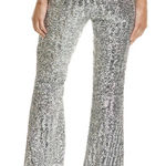 Hera Collection  Silver Sequin Flare Jumpsuit Photo 0