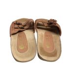 Cherokee Women’s Leather Sandals Slip on Size 8 Brown Braided Photo 1