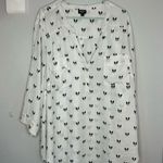 Torrid Harper dog novelty print Boston terrier blouse top shirt sheer size 5x Photo 0