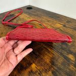 Fendi Red Monogram Logo Pattern Square Shoulder Bag Crossbody Purse Made In Ital Photo 10